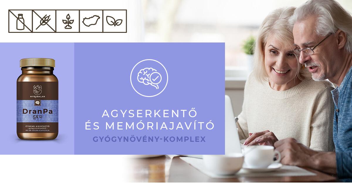 DranPa agyserkenő és memóriajavító kapszula 13 gyógynövény szinergizmusával