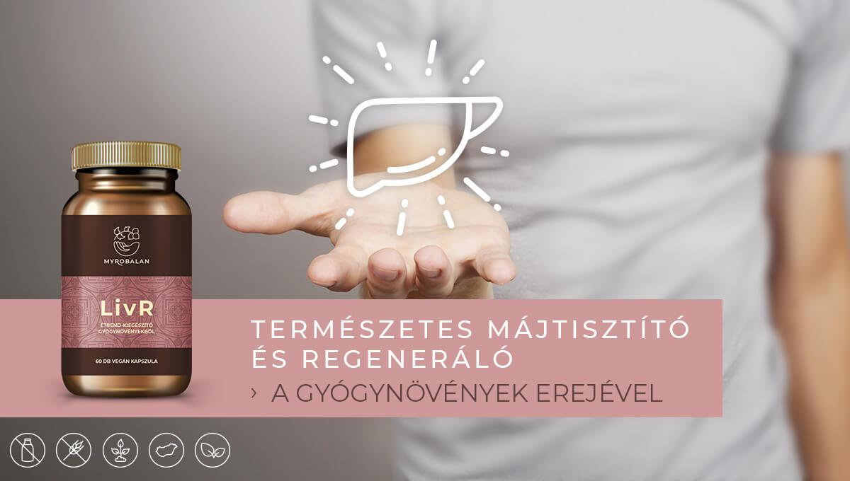 LivR természetes máktisztító 16 gyógynövény komplexével
