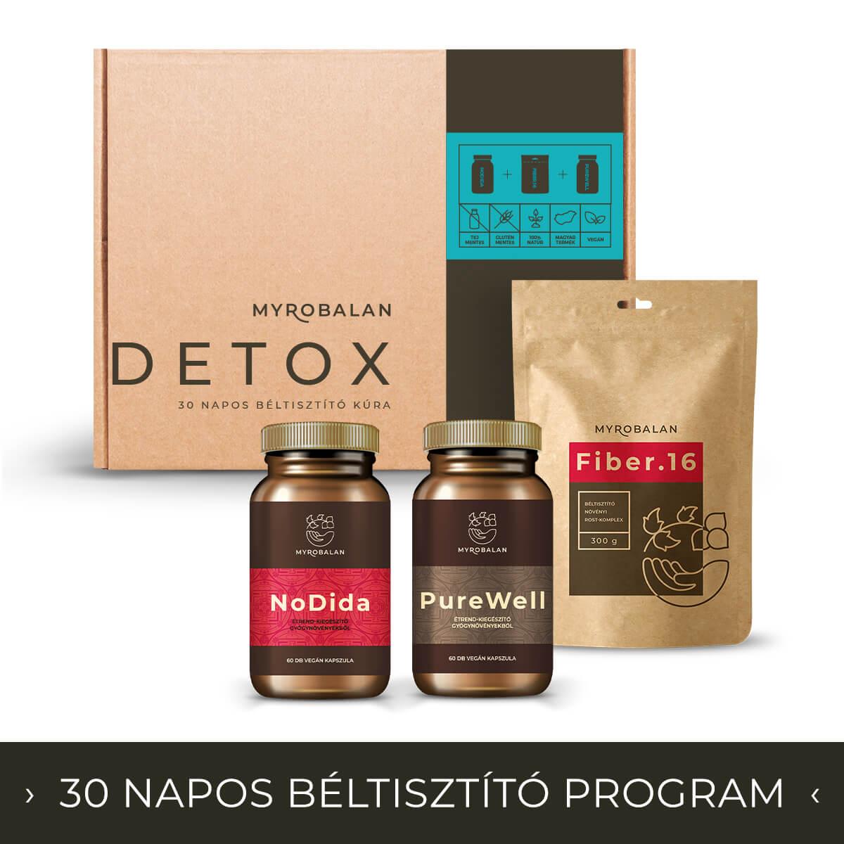 Detox - 30 napos béltisztító program 3 termékkel