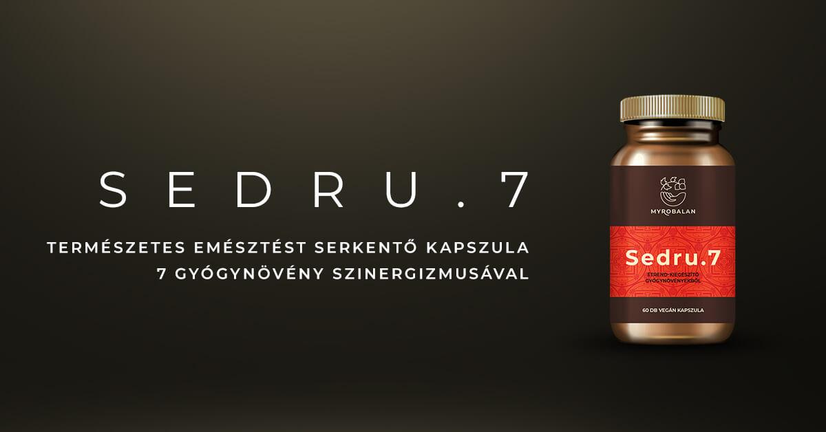 Sedru.7 emésztést serkentő kapszula 7 gyógynövény szinergizmusával