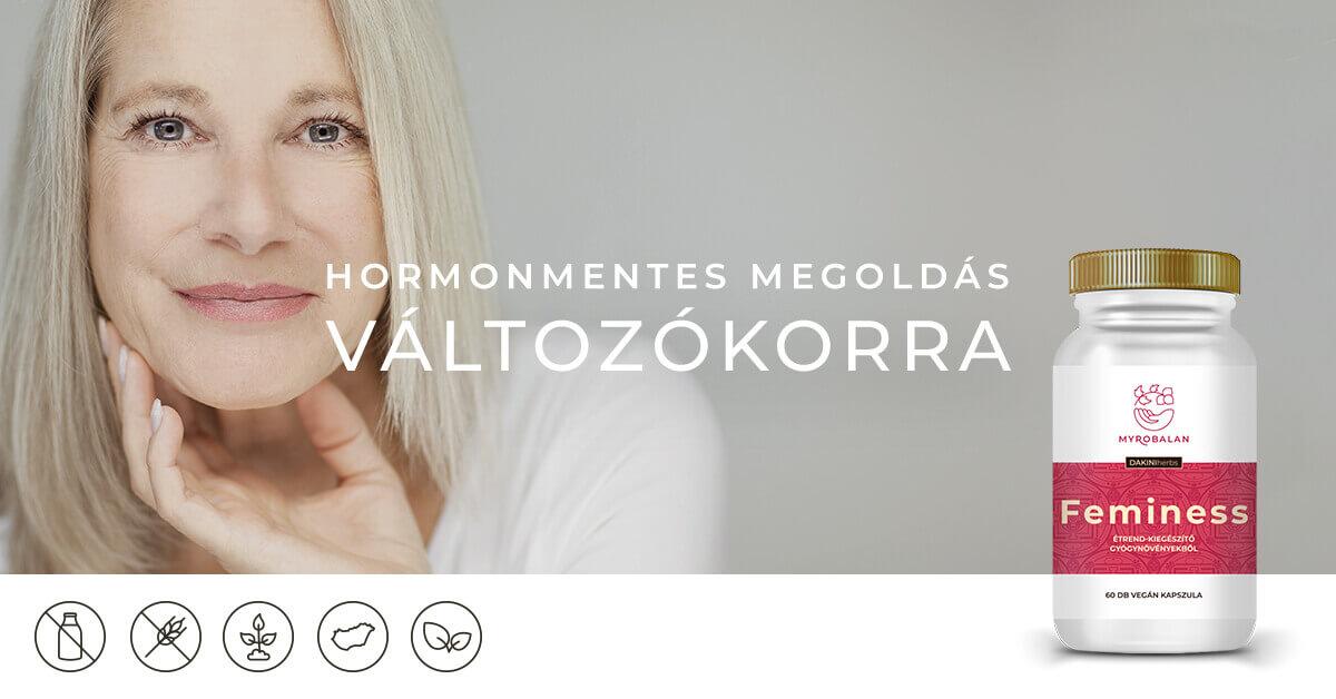 Feminess - természetes megoldás változókorra gyógynövényekkel