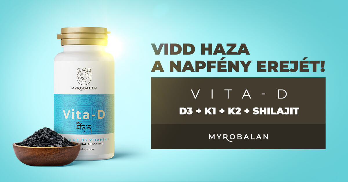 D3-vitamin K1+K2 vitaminokkal és shilajit kivonattal